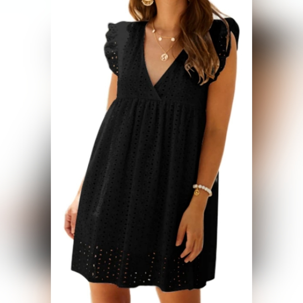 Romper Dress Black Size L